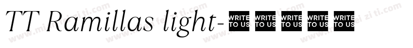 TT Ramillas light字体转换